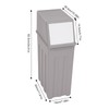 CNCEST 8 Gallon Trash Can, Slim Trash Can with Lid,