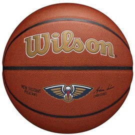 Wilson Basketball Team Alliance, New Orleans Pelicans Indoor/Outdoor Mixed Leather, Size: 7