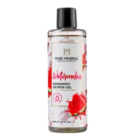 Pure Mineral Watermelon Shower Gel, Hydration and Vitality, Rich in Antioxidants, For All Skin Types, No Silicones, Sulphates, Parabens, 400 ml