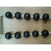 Loving Jesus CAR ROSARY BLACK WOOD WITH ST CHRISTOPHER JUNCTION