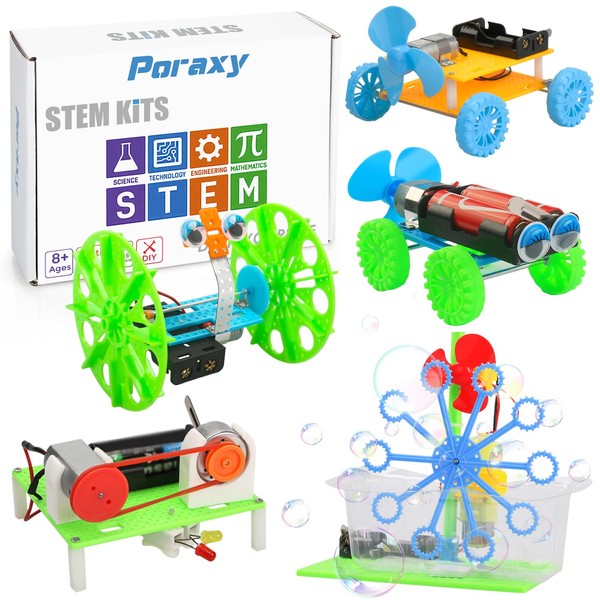 Poraxy 5 Set STEM Science Kits for Kids Ages 8-12,