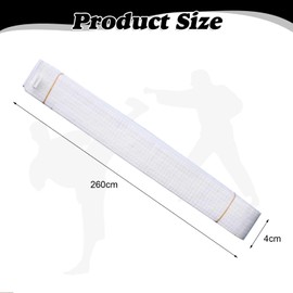 THXFUNAREA 260 cm Karate Judo Belt White, White