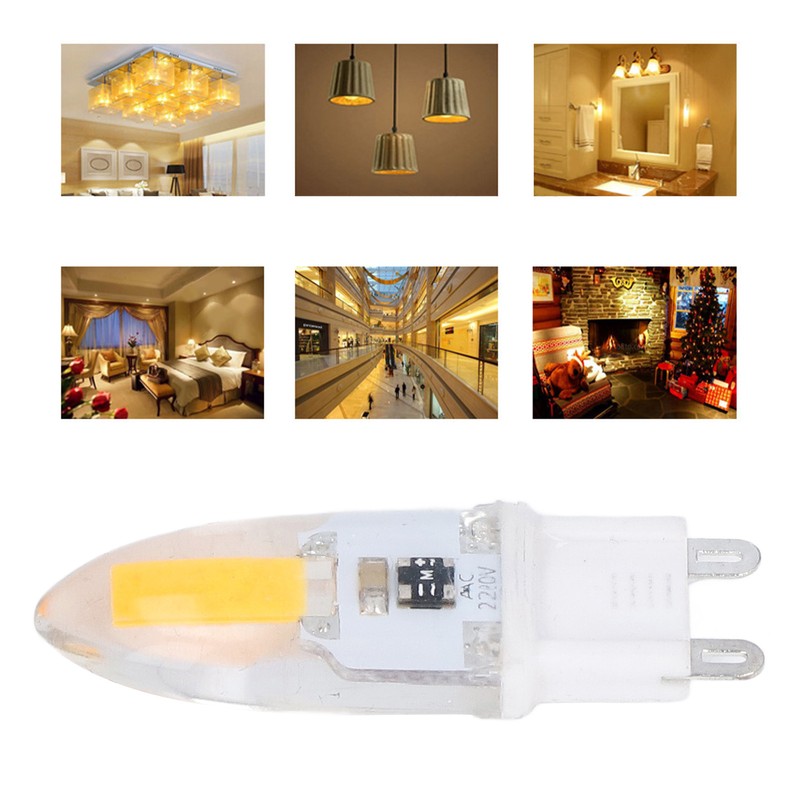 6PCS G9 LED COB Light Bulb 500LM Ceiling Lamp Bulb