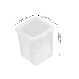 BIUDECO 2pcs Plastic Storage Box Set Versatile Dresser Organizer for Makeup Classroom and Office Stackable Bins with Lid for Efficient Organization and Stylish Decor