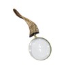 Nautical Solid Brass Handcraft Magnifying Glass with Buffalo Horn Handle