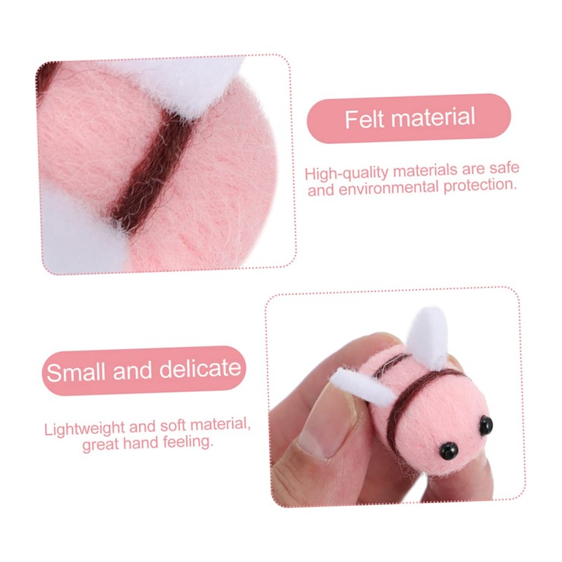 OHPHCALL 25Pcs Wool Felt Bee Balls for DIY Bee Party