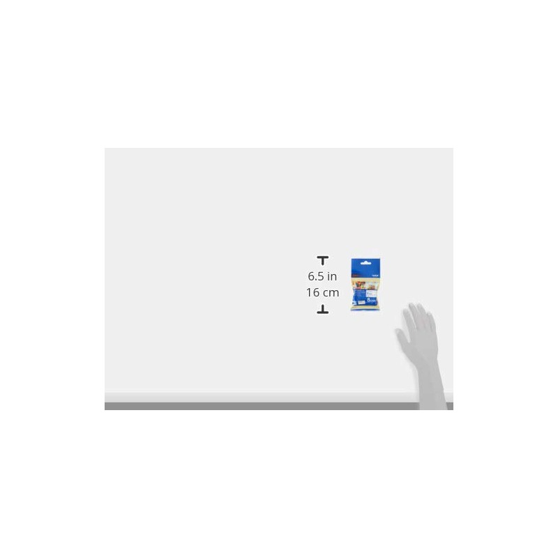 Brother M-K223 Non-Laminated Label Tape 9 mm White / Blue