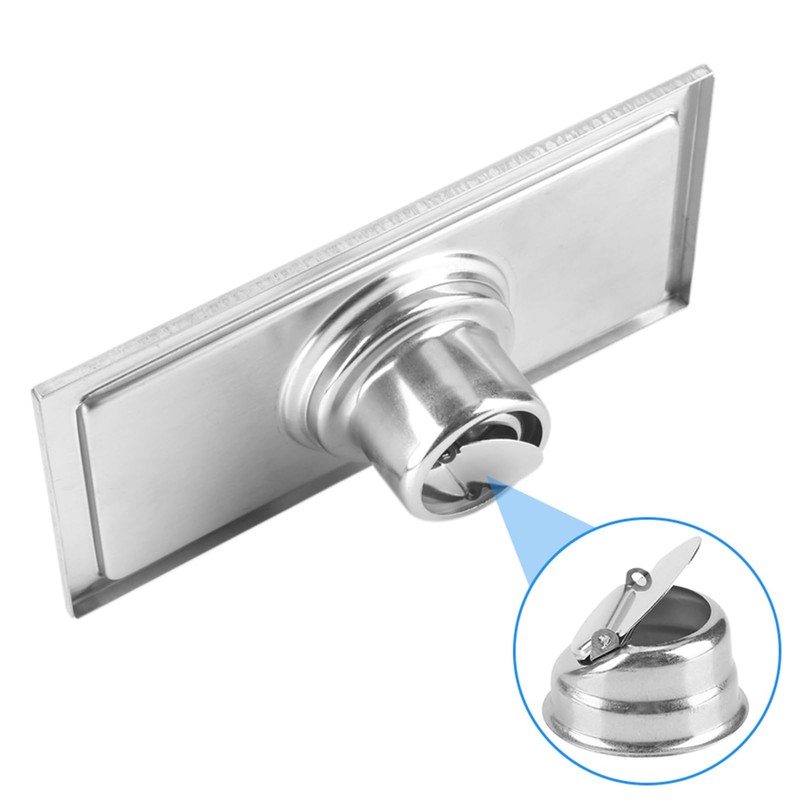 ASHATA Rectangle Stainless Steel Anti-Odor Floor Drain Strainer for Kitchen,