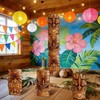 3Pcs 20 in Large Tiki Mask Cardboard Cutouts Plastic Standup