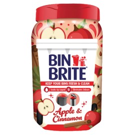 Bin Brite Bin Odour Neutraliser | Keeps Your Bins Fresh & Clean - Soaks Up Liquid, Eliminates Odours (Apple & Cinnamon - 500g)