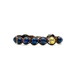 Samsara Children's Tibetan Buddhist Bracelet for Boys/Girls - Shamballa with Real Natural Stones, Handmade, Cotton