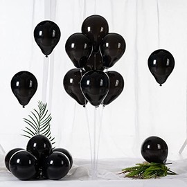 Black Balloons 5 inch,Latex Balloons,Pack of 100