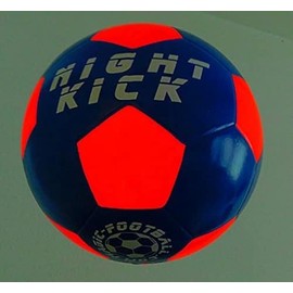 Premium LED GmbH Nightkick Blue Master Light Football from the Nightkick Master Series in Royal Blue, Size 5