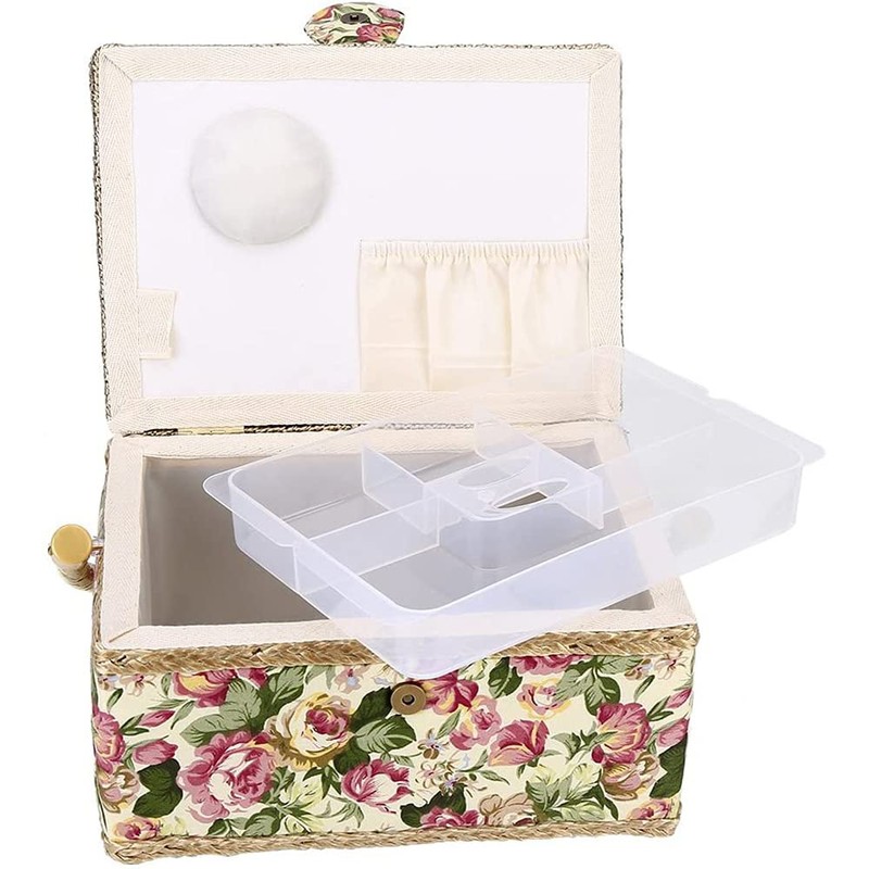 ANCLLO Sewing Supplies, Sewing Box Organizer Sewing Kit Storage for