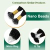 Easyouth Nano Bead Hair Extensions Black Nano Extensions Human Hair