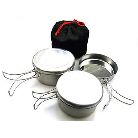 Gaobabu Stainless Steel Cooker Set of 3 with Storage Bag
