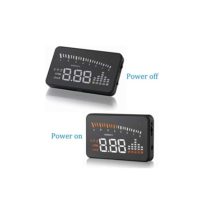 Car HUD Display, Riloer Digital Speedometer Car Head Up Display
