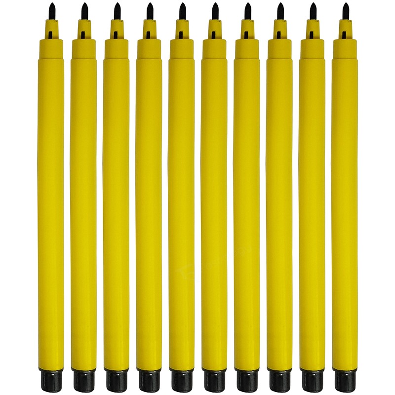 Felt Tip Pens, BLACK, VAI-STIX Colouring Drawing Pens, Pack of