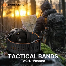 Bandletic Compatible with Garmin Fenix 7X 6X 5X Watch Band - 26mm Quick Fit Rugged Nylon Straps for Fenix 8 51mm/7X 6X Pro/5X Plus/3/3 HR/Instinct 2X Solar 3 50mm /Enduro/Quatix/Tactix