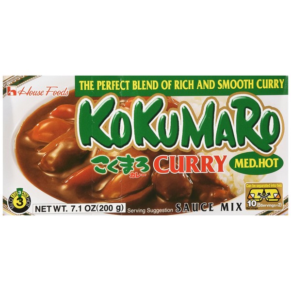 House Foods Kokumaro Curry, Medium Hot, 4.93-Ounce Boxes (Pack of 10)
