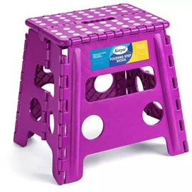 Korpai 13" Folding Step Stool for Adults and Kids Holds Up to 300 lbs ,Non-Slip