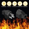 Treela 20 Pcs Extension Cord Plug Replacement Male Extension Cord