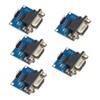 VKLSVAN 5pcs MAX3232 RS232 TTL Converter Module COM Serial Port