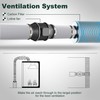 Flehomo 4Inch 25Ft Aluminum Ducting, Flexible Heavy Duty 4 Layer
