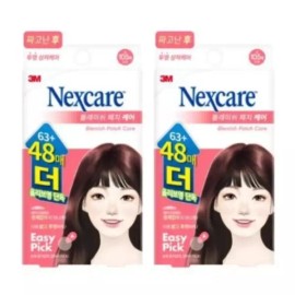Nexcare 넥스케어 블레미쉬 패치 케어 63+48매 x 2개 총222매 짜고난 후 Nexcare Blemish Patch Care 63+48 Sheets x 2 Total 222 Sheets After Squeeze