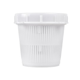 A1FISHER Plastic Vented Bait Jar Cup 1/2 Liter with Lid, White