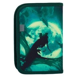 Baagl Dragon Pencil Case for Boys and Girls - Spacious Storage - Durable Material - Fashionable Design - 20 x 15 x 3 cm