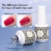 Esmalte Semipermanente Mate Coat En Gel Uv Para Uñas, 15