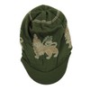 NY Lion Dread Knit Beanie Visor (Olive)