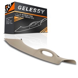 Gelessy A Pillar Interior Trim Handle Left Driver Side 4L3Z-1503599-AAC Compatible with 2004-2008 Ford F-150 F150 2006-2008 Lincoln Mark LT A Pillar Grab Handle Driver Side (Beige)