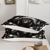 AILONEN Black Whith Gothic Skull Duvet Cover Set King Size,Dreamcatcher