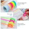Utron 10 Rolls Colorful Highlighter Tape, 0.31" x 16.5 ft