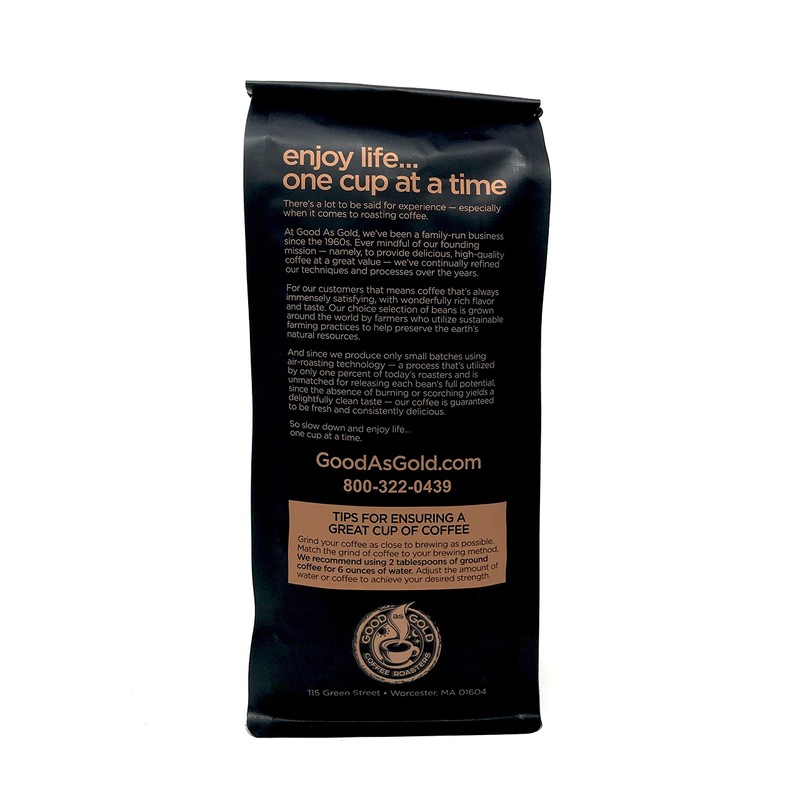 Panama Boquete Coffee Beans (12oz), Medium/Dark Roast, Good As Gold