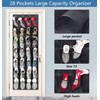MISSLO 28 Large Pockets Hanging Shoe Organizer Over The Door