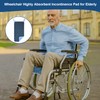 JFHNMLW Waterproof Highly Absorbent Incontinence Wheelchair Pads for Elderly (Dark