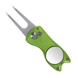 Eshan Divot Repair Tool with Golf Ball Marker Men Women Golfer Gifts Golf Sports Court Accssories For Golf Gloves Hats Bags Caps Visor Belt Pocket (Lime)