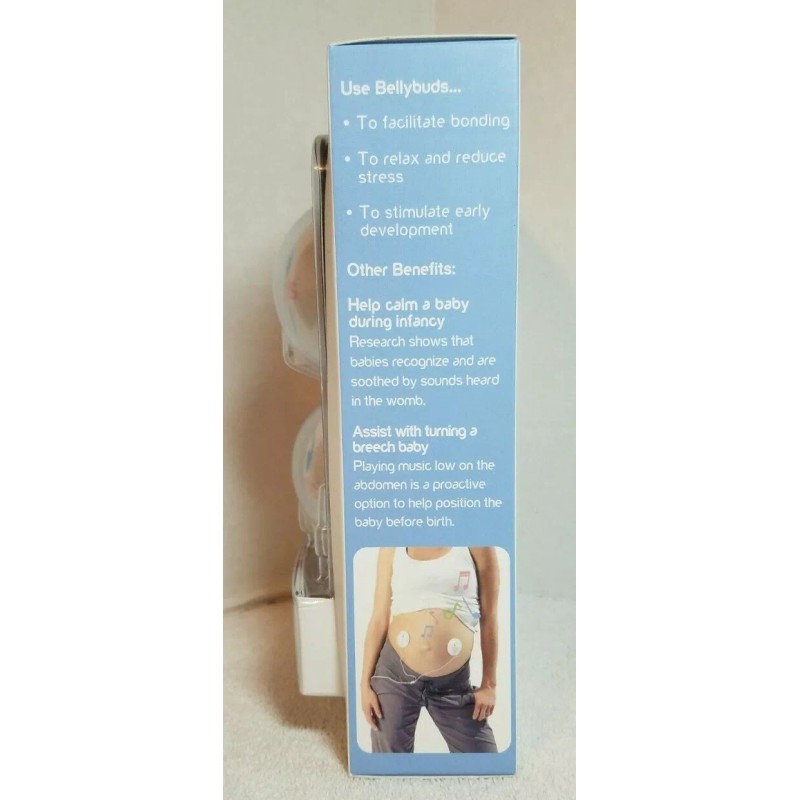 BellyBuds Headphones Baby Deluxe Package 4 Adhesives