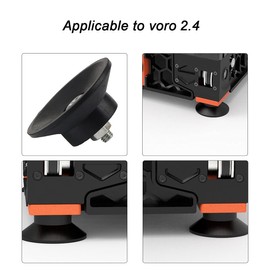 Zeelo 3D Printer Feet for Vorn 2.4, 4Pcs Air Compressor Rubber Feet, Anti-Vibration Rubber Landing Mat with M6 Screws and Nuts Horn Pad, Shock Absorption Rubber Cushion for Vacuum Pump Oil-Free