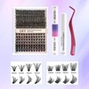 Mixed Length Individual False Eyelashes Kit, Natural Look Eyelash Extensions