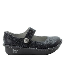 Alegria Women's Paloma Mary Jane Nurse Shoe Clog Comfort Leather Inky 8-8.5 Wide Width US
