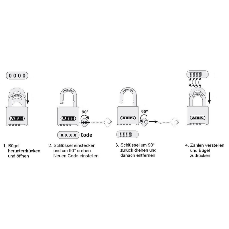 ABUS Marine 321177 180IB/50HB63 All-Weather Padock B/DFNLI