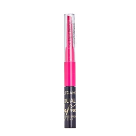 Lápiz y gel para cejas 2 en 1, Lápiz Retráctil para Cejas, Rellena, Define y Peina, Textura Cremosa Fácil Deslizamiento, Alta pigmentación, impermeable, Más de 12 horas de duración, Brown