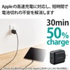 Elecom ACDC-PD2130BK USB Outlet Charger, 30W (USB PD Compatible), USB-C