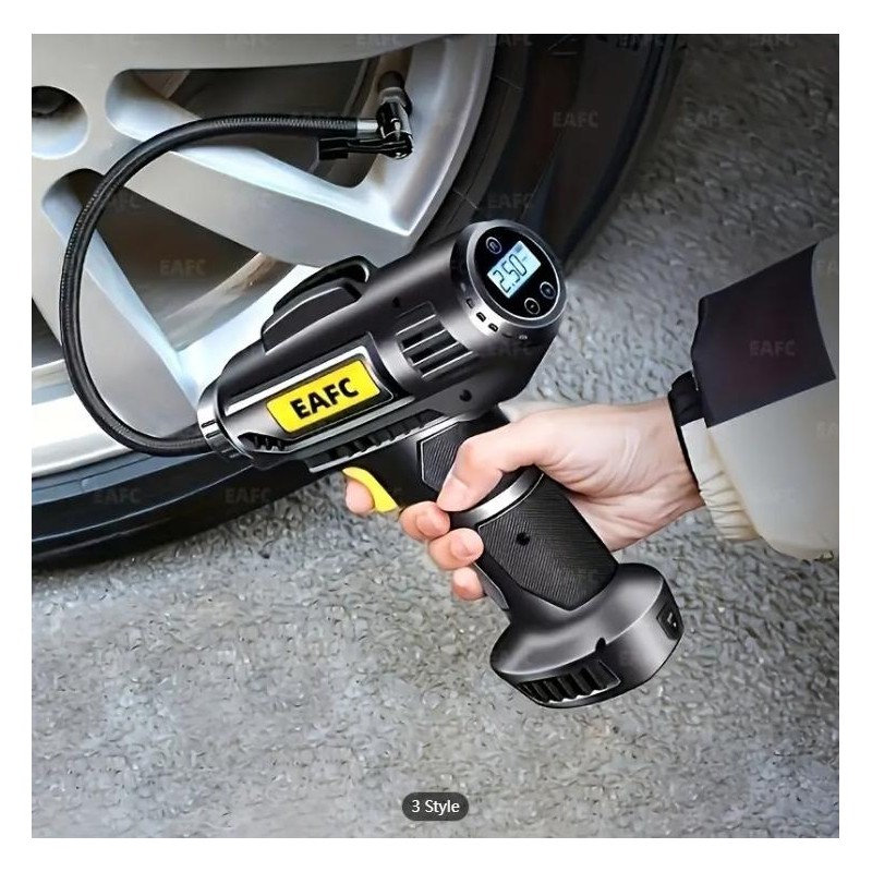 120W Portable Car Air Compressor: Inflate Your Tires With Ease