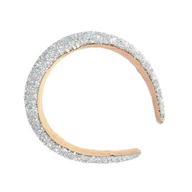 Bliceon Silver Sparkling Rhinestone Headband for Women, Wide Headband for Weddings, Bridal Shows, Parties and Festivals, Glittering Women, Hair Accessories