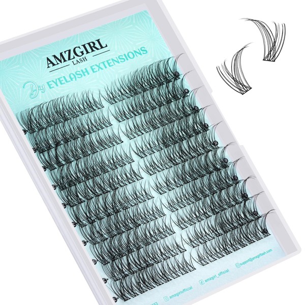 Natural Eyelash Clusters 180pcs Wispy Cluster Eyelashes C Curl Left&Right